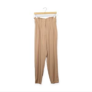 Tularosa Beige Sand Greyson Pleated Waist Trouser Size S
